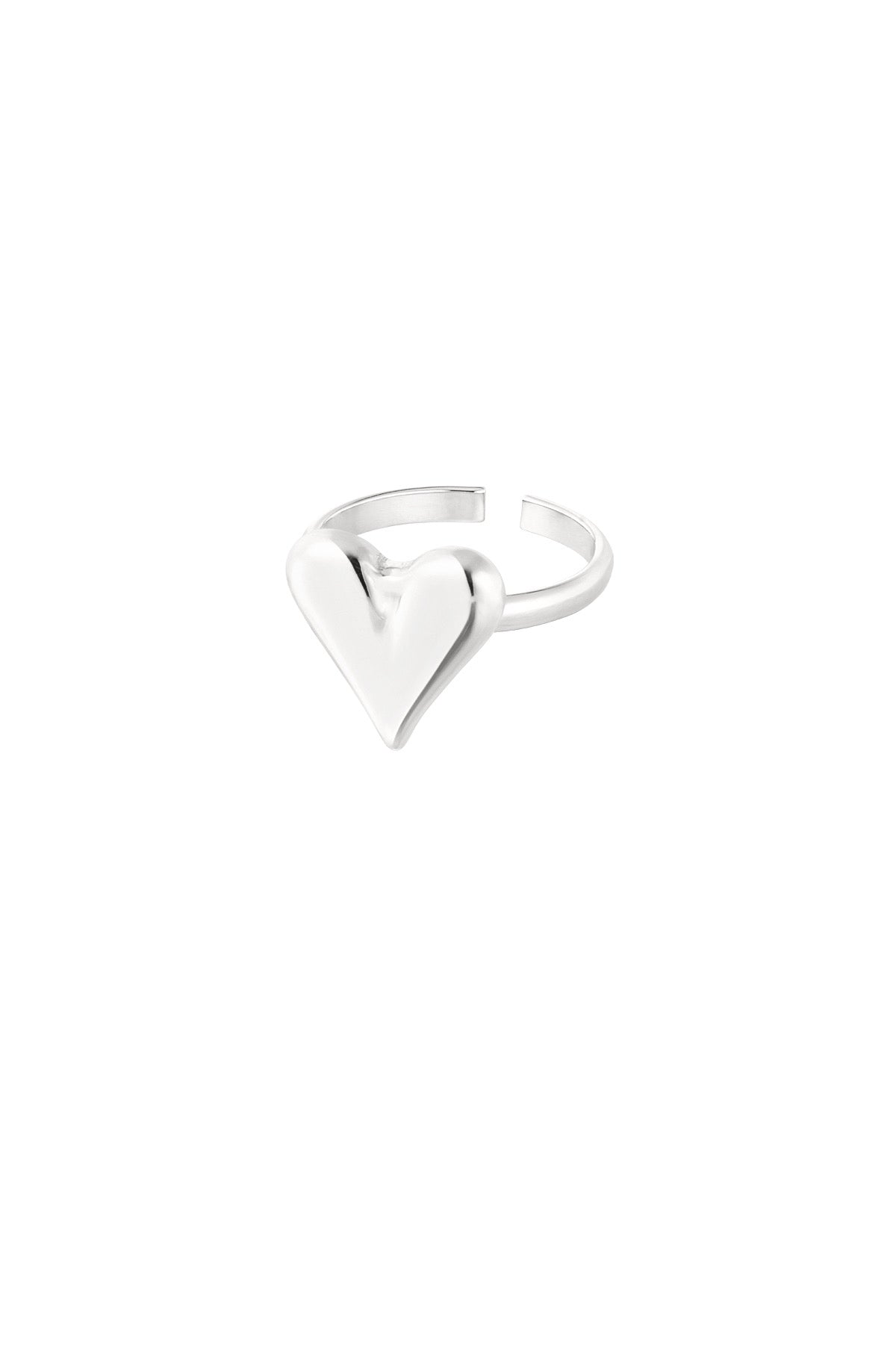 Classy heart ring - Zilver