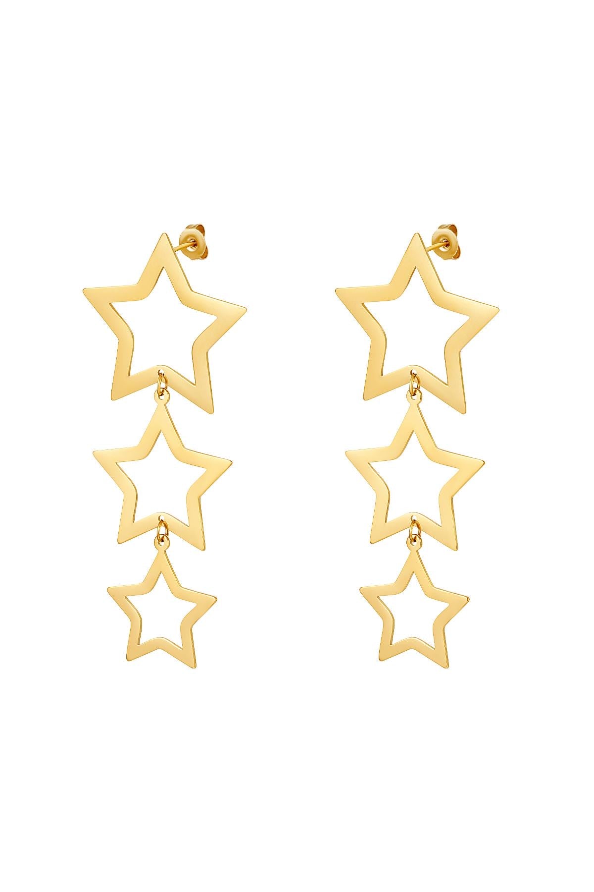 Oorbellen Sparkle statement - Goud