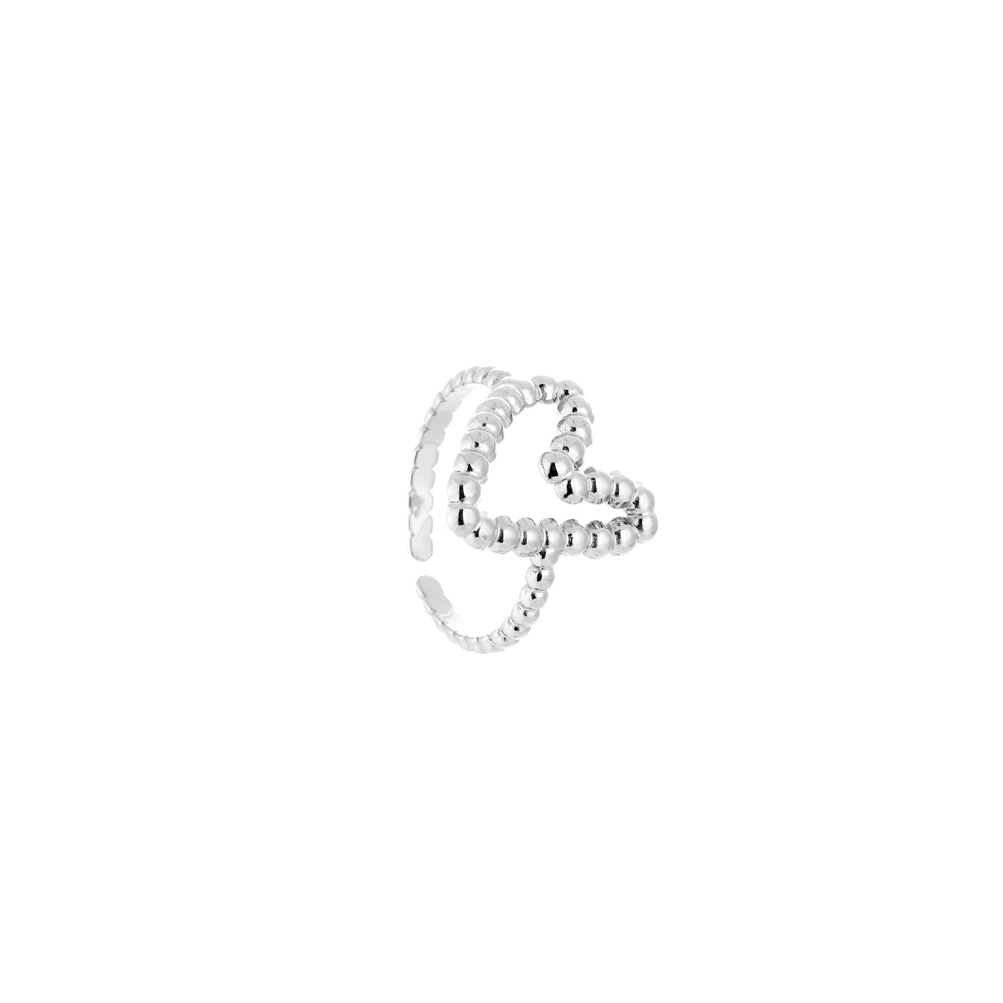 Ring Bubbly Zilver