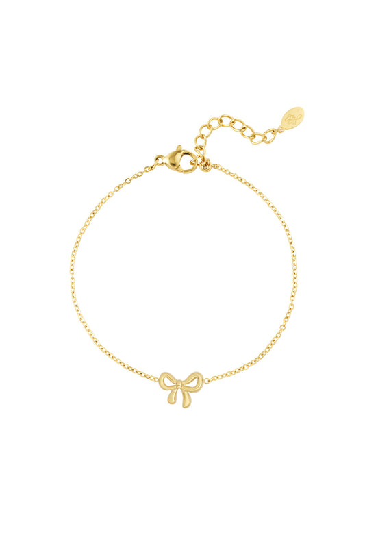 Armband met strikje - Goud